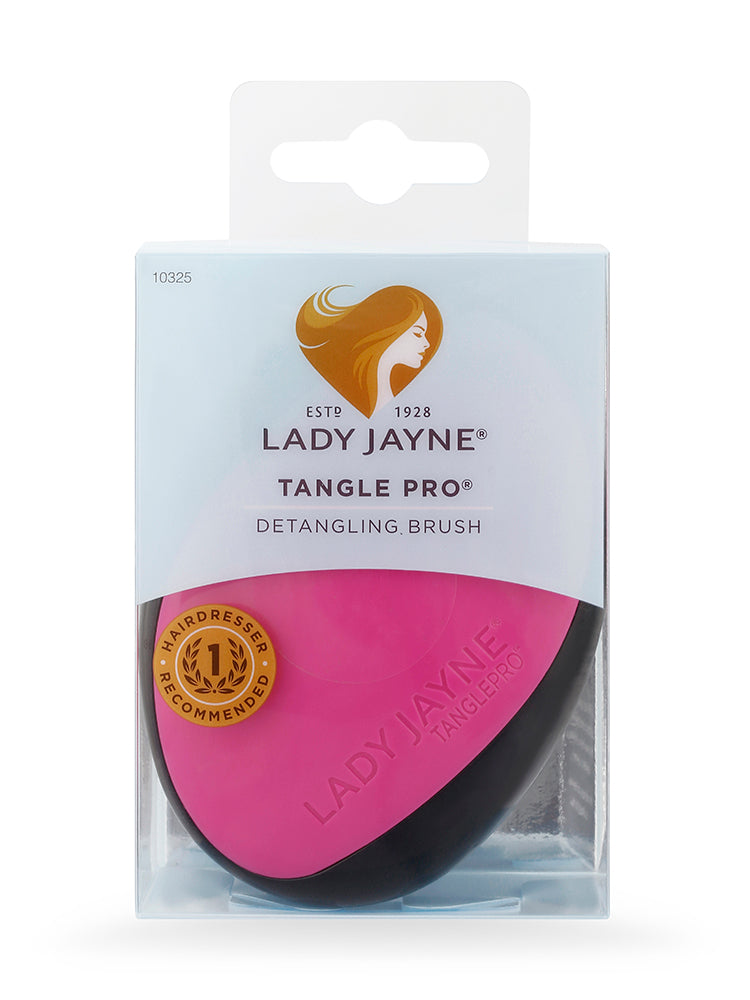 Lady Jayne TanglePro Go Detangler Compact Flexi-Guide Brush Hair Care | for Wet/Dry Hair | Includes Protective Cover | Hairdresser Approved | Compact Size