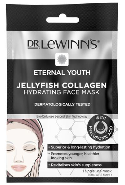 Dr Lewinn's Eternal Youth Jellyfish Collagen Hydrating Face Mask | Skin Care | 1 pack