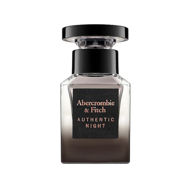 Abercrombie & Fitch Authentic Night Eau De Toilette For Men Earthy & Woody | Fragrance | Crisp Apple, Rhubarb & Lotus | 30 ml