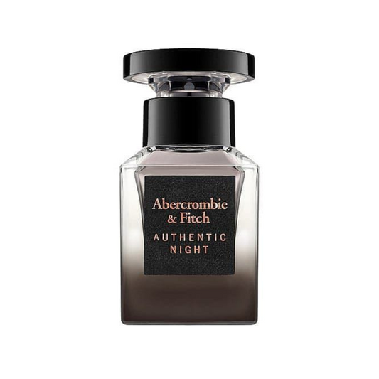 Abercrombie & Fitch Authentic Night Eau De Toilette For Men Earthy & Woody | Fragrance | Crisp Apple, Rhubarb & Lotus | 30 ml