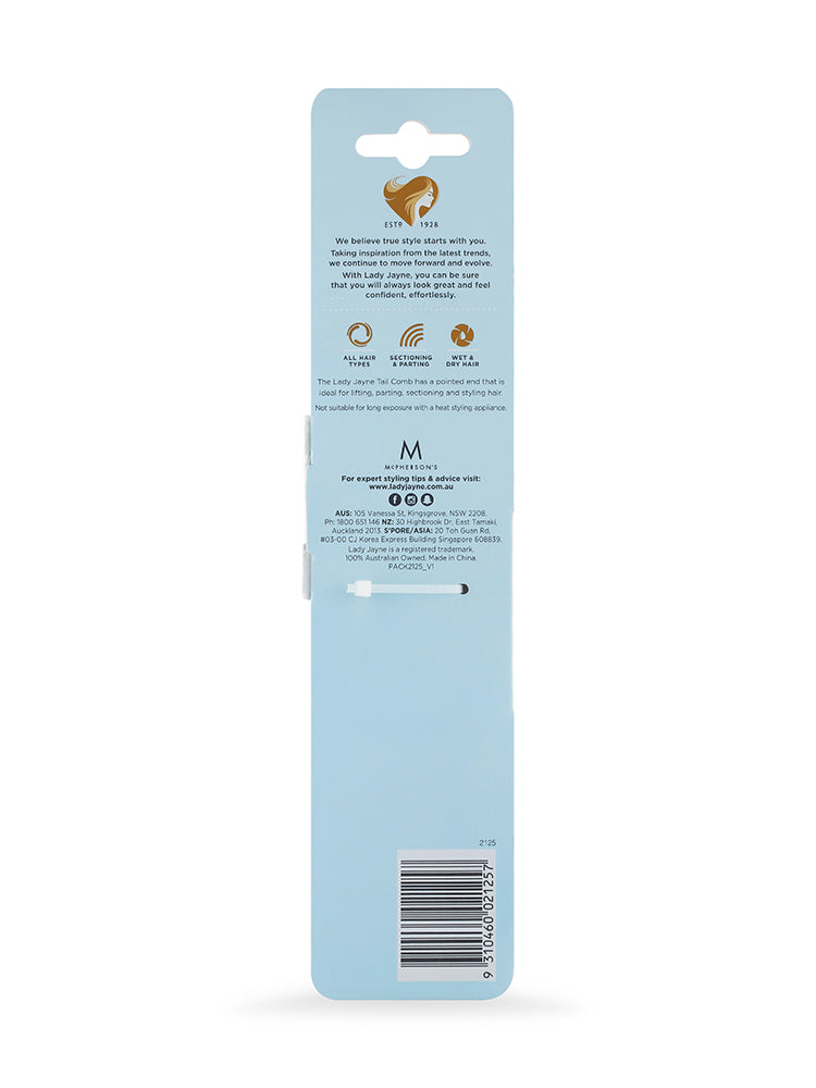 Lady Jayne Metal Tail Comb Hair Care
