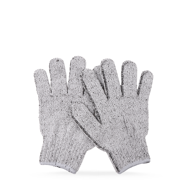 Manicare Charcoal Detox Exfoliating Gloves Bamboo Charcoal | 1 Pair