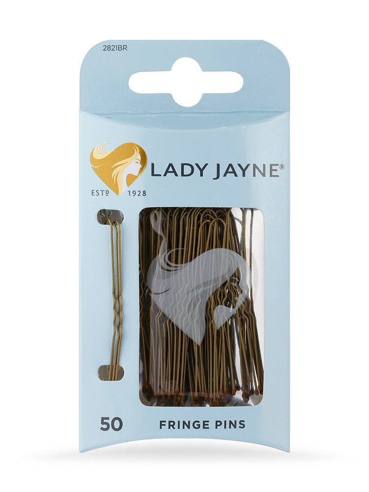 Lady Jayne Brown Fringe Pins Hair Care | 50 PK