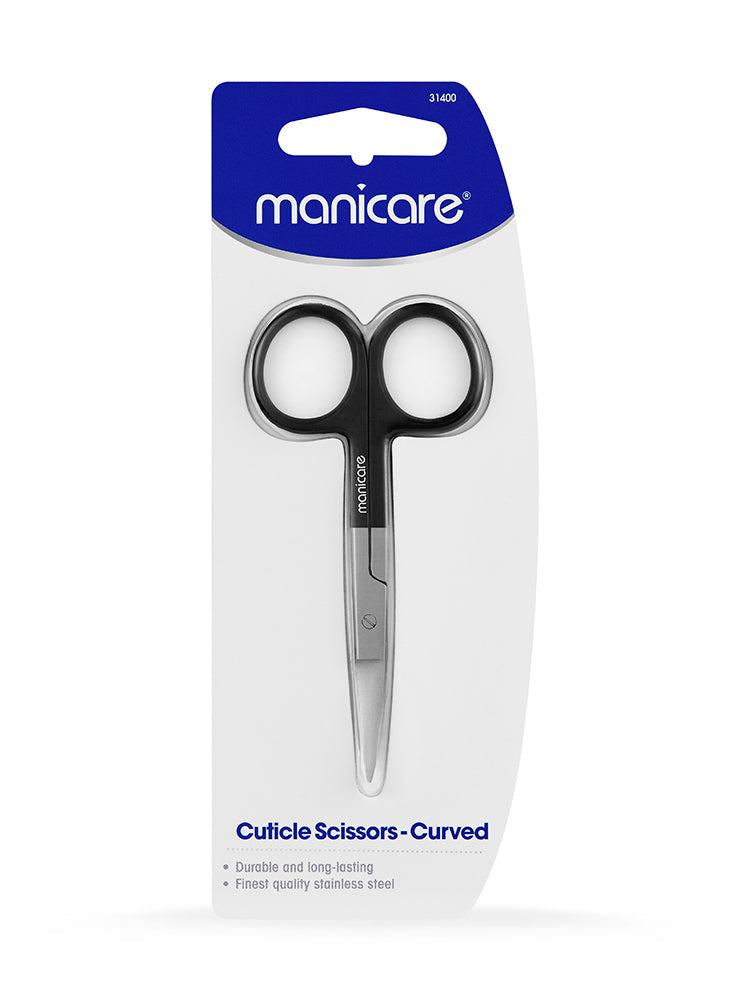 Manicare Pro Curve Cuticle Scissor Precision Stainless Steel with Satin Finish & Safety Tips