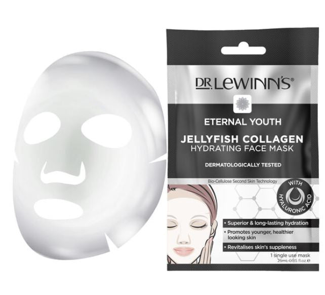 Dr Lewinn's Eternal Youth Jellyfish Collagen Hydrating Face Mask | Skin Care | 1 pack