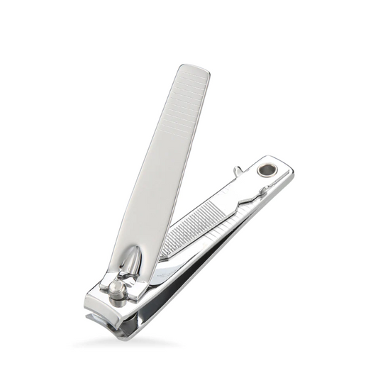 Manicare Stainless Steel Nail Clippers With Nail File Chrome Plated | For Nail Clipping & Trimming