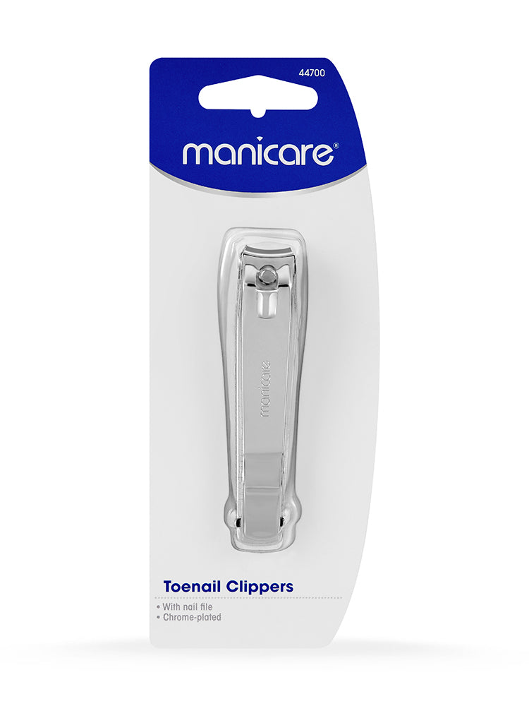 Manicare Toe Nail Clippers With Nail File Chrome Plated