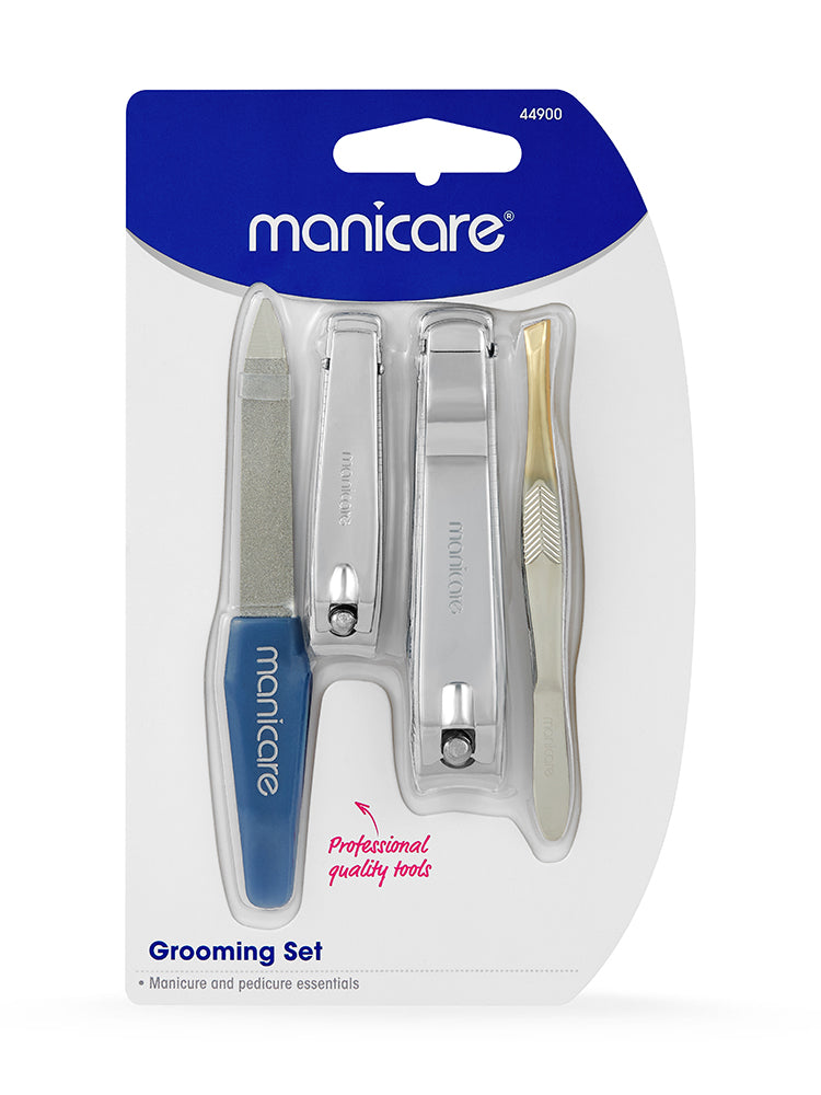 Manicare Grooming Set Manicure & Pedicure Essential Tools | 4 PCE