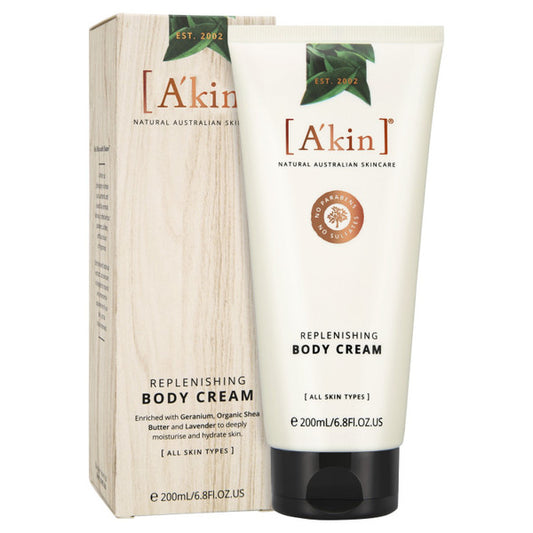 A'kin Replenishing  Body Cream Skin Care | Paraben Free | 200 ml