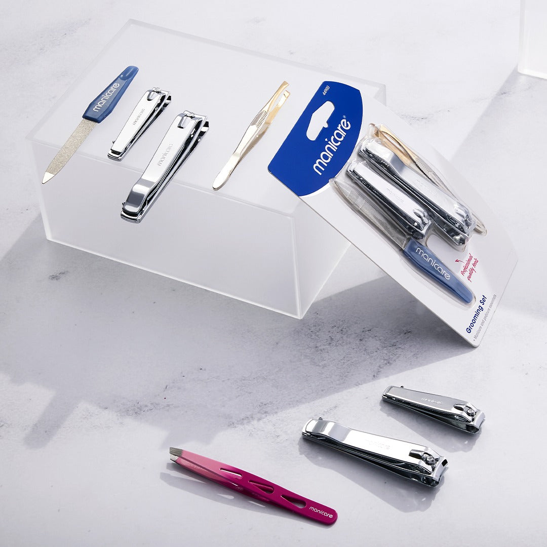 Manicare Grooming Set Manicure & Pedicure Essential Tools | 4 PCE