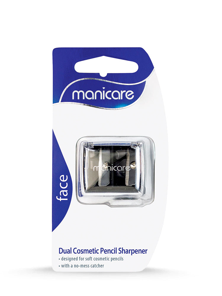 Manicare Cosmetic Pencil Sharpener | For Lip & Eye Pencils | Dual