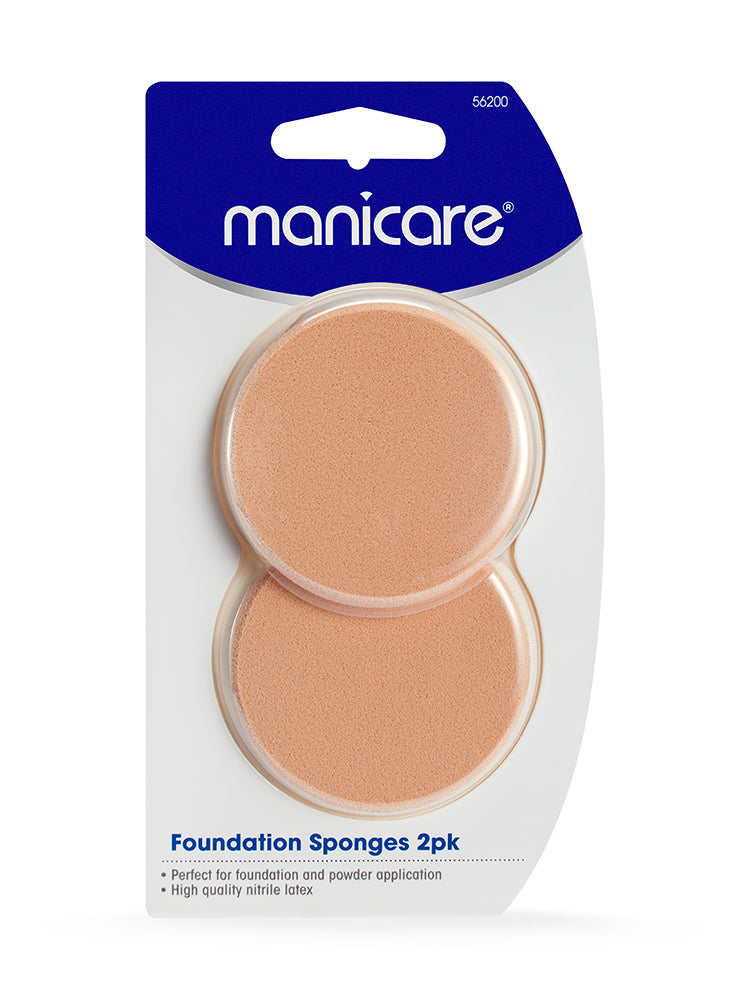 Manicare Foundation Sponge Compact Latex | For Foundation & Powder Application | 2 PK