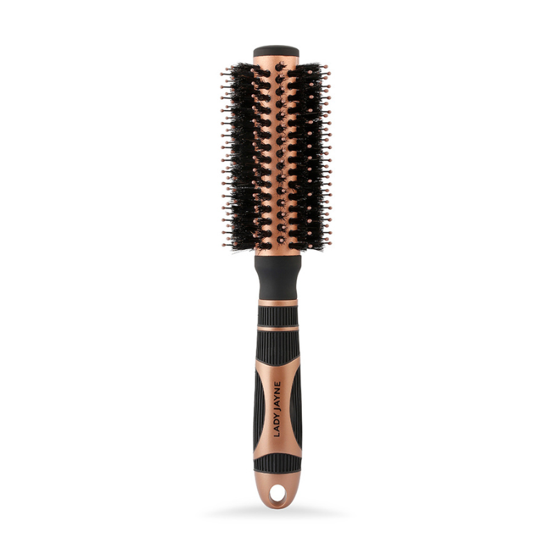 Lady Jayne Volumizing Ionic Brush Ceramic-Copper Heat Barrel, Porcupine Bristles Hair Care | for Smoothing & Volume |  Ergonomic Grip