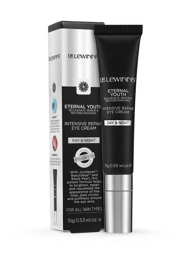 Dr Lewinn's Eternal Youth Day & Night Eye Cream Skin Care Brighten, Repair & Rejuvenate Eyes | Intensive Repair | With Beautifeye, Juveleven, & Black Pearl | 15 g
