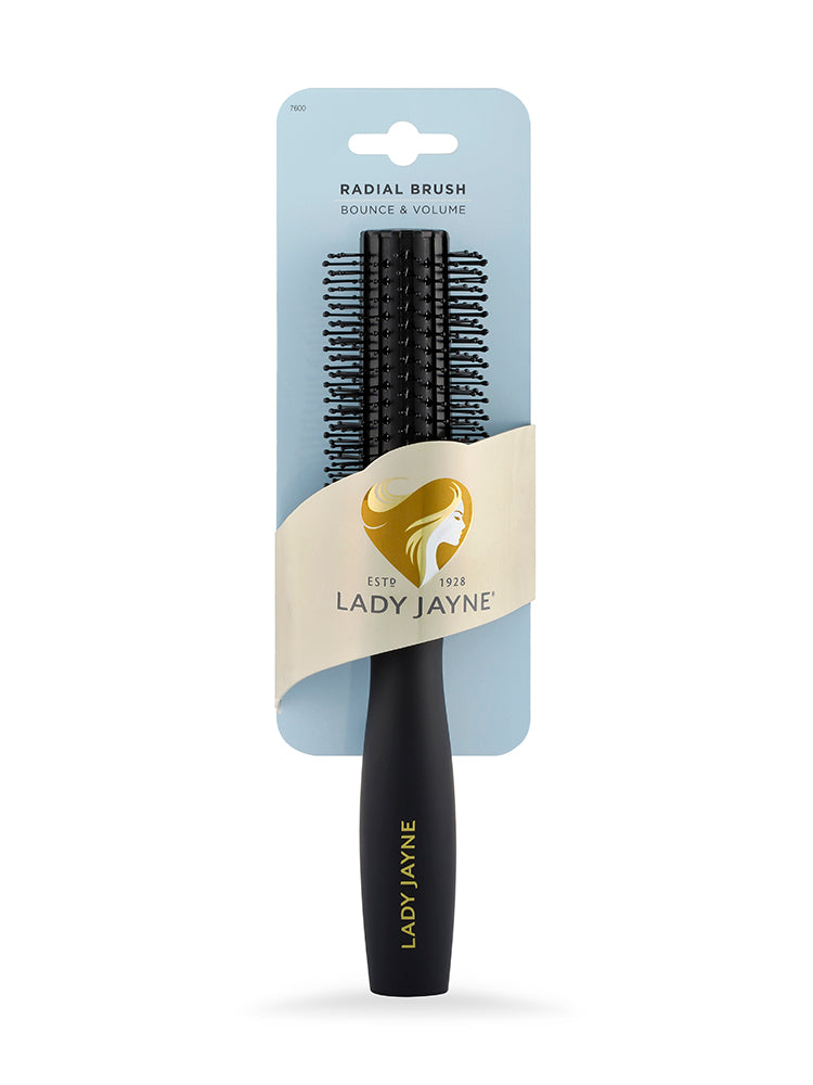 Lady Jayne Everyday Radiance Brush Medium Nylon Bristles Hair Care | Detangling & Blow-Dry Styling | Short to Medium Hair | Medium