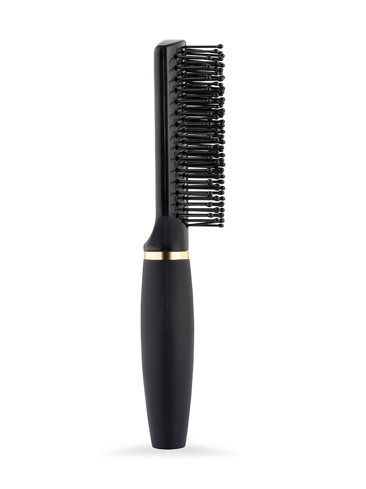 Lady Jayne On-The-Go Shine Brush Compact Nylon Bristles Hair Care | Universal Detangler | Scalp Stimulating | Purse-Friendly Compact Size