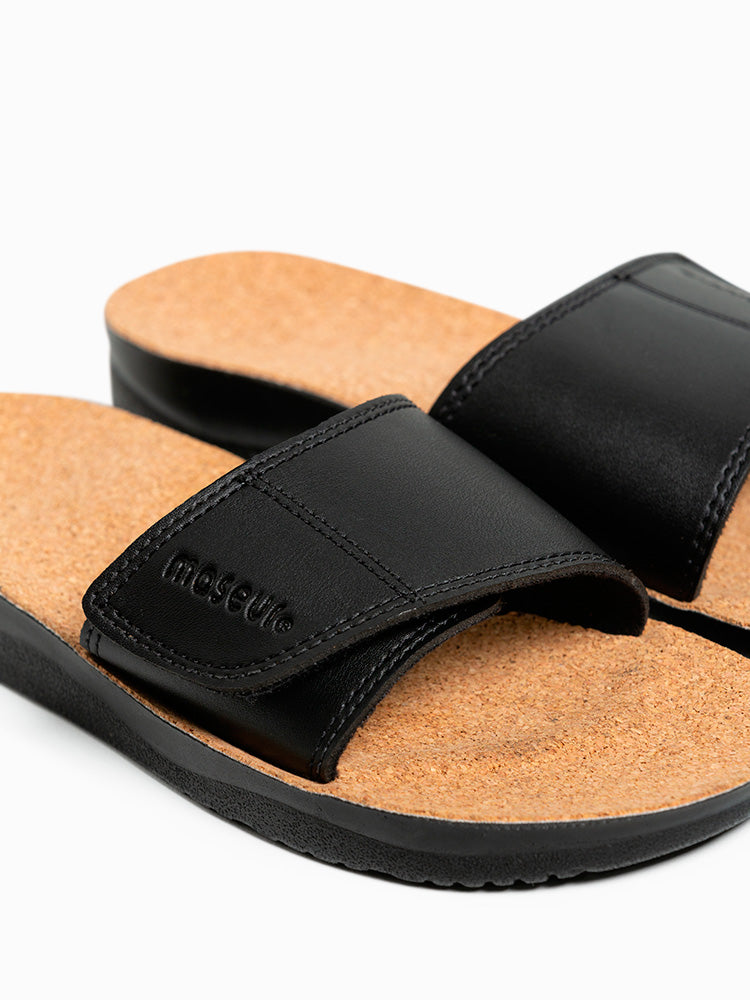 Maseur Gentle Massage Sandal Black Unisex | Available In Different Sizes
