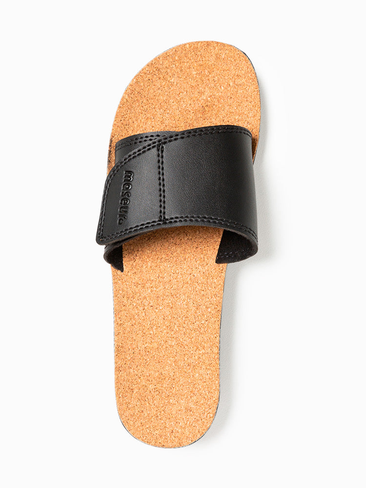 Maseur Gentle Massage Sandal Black Unisex | Available In Different Sizes