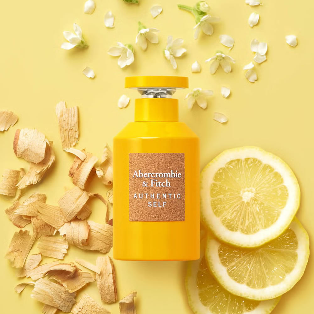 Abercrombie & Fitch Authentic Self Eau De Parfum For Women Floral-Woody Musk | Fragrance | Lemon Zest | 100 ml