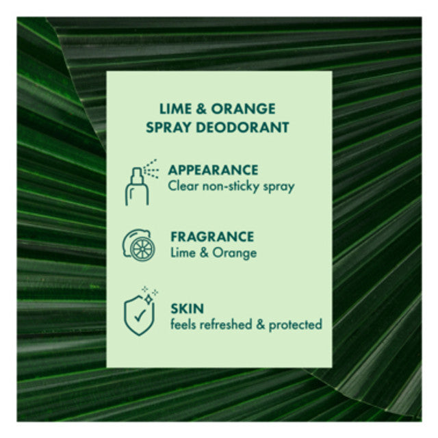 A'kin Lime & Orange Natural Spray Deodorant 150ml