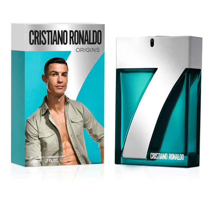 Cristiano Ronaldo Origins Eau De Toilette For Men Floral Tones | Fragrance | Pineapple Sorbet, Mandarin & Bay Leaf | 50 ml & 100 ml