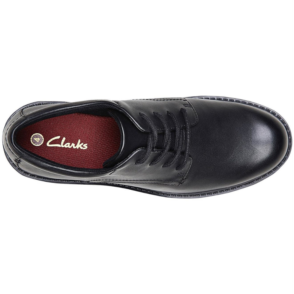 Clarks Frankie Grove Leather School Shoes for Girls Black | Size 4, 8.5 & 9