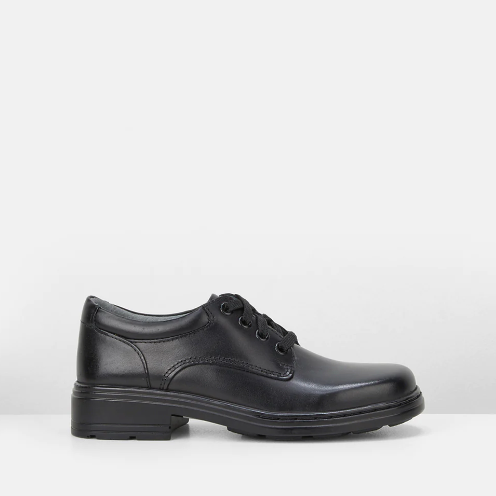 Clarks Infinity Junior  Leather School Shoes for Boys Black | Different Sizes Available