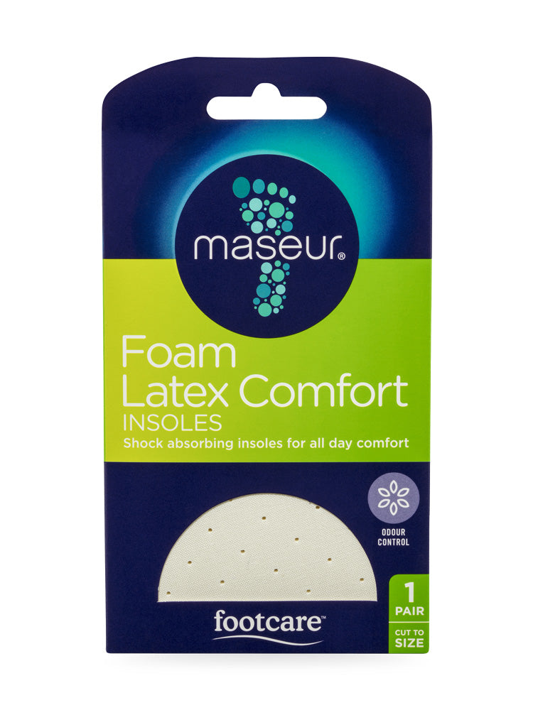 Maseur Foam Latex Comfort Insoles Foot Care | 1 Pair
