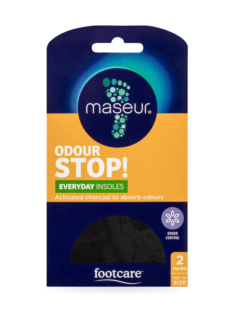 Maseur Odour Stop! Everyday Insoles Foot Care | Foam Latex | 2 Pairs