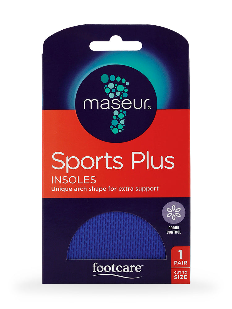 Maseur Sports Plus Insoles Foot Care | Extra-Tough Foam Latex | 1 Pair