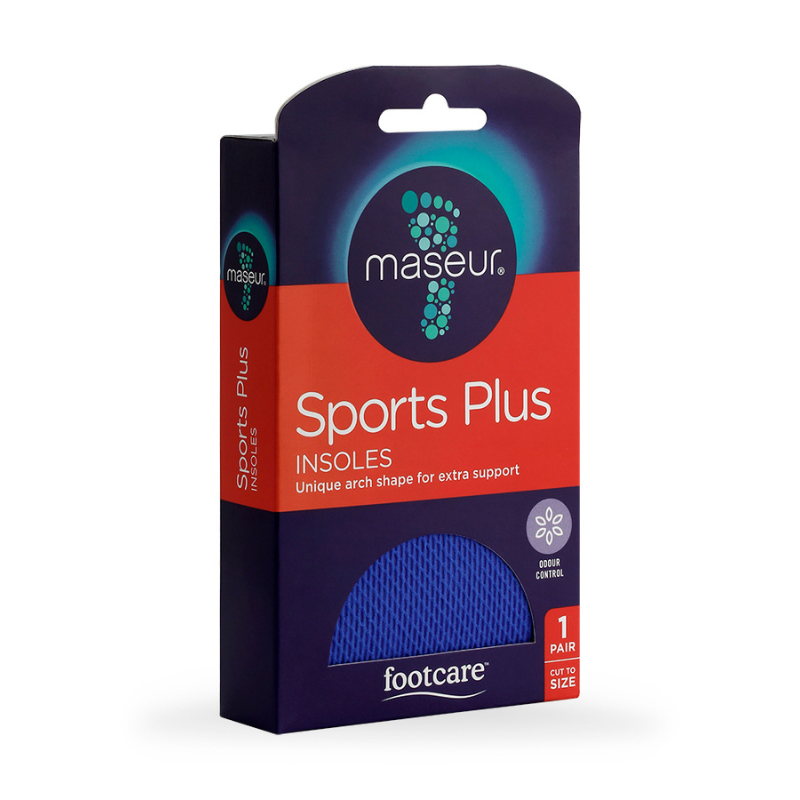 Maseur Sports Plus Insoles Foot Care | Extra-Tough Foam Latex | 1 Pair