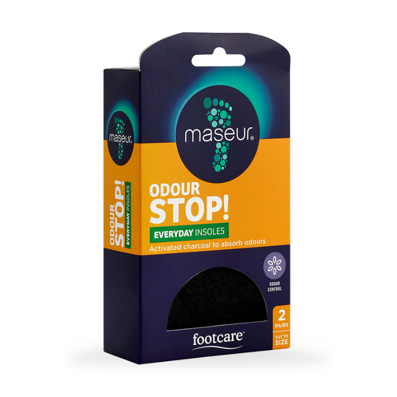 Maseur Odour Stop! Everyday Insoles Foot Care | Foam Latex | 2 Pairs