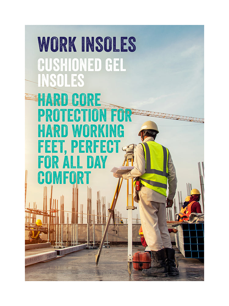 Maseur Work Insoles Foot Care Unisex Cushioned Gel | 1 Pair