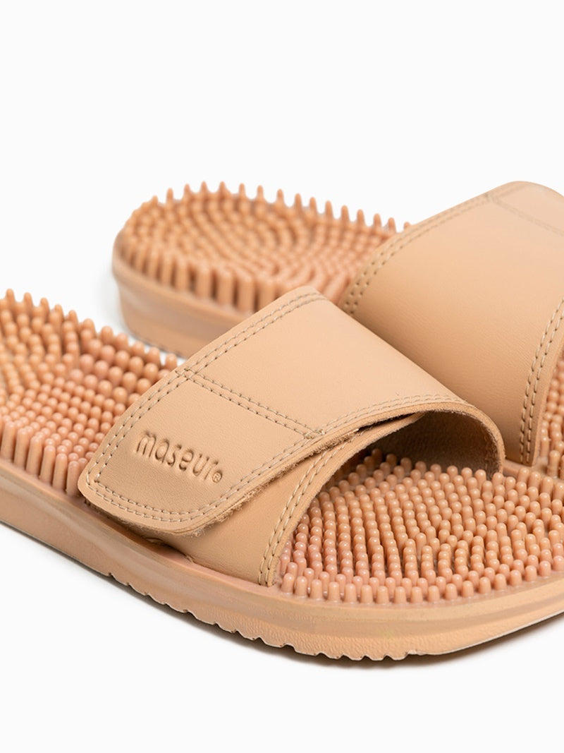 Maseur Invigorating Massage Sandal Beige Unisex | Available In Different Sizes