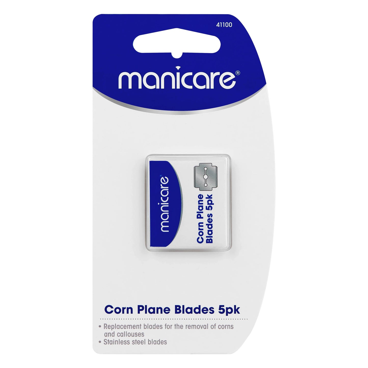 Manicare Corn Plane Stainless Steel Foot Care Replacement Blades | 5 Packs