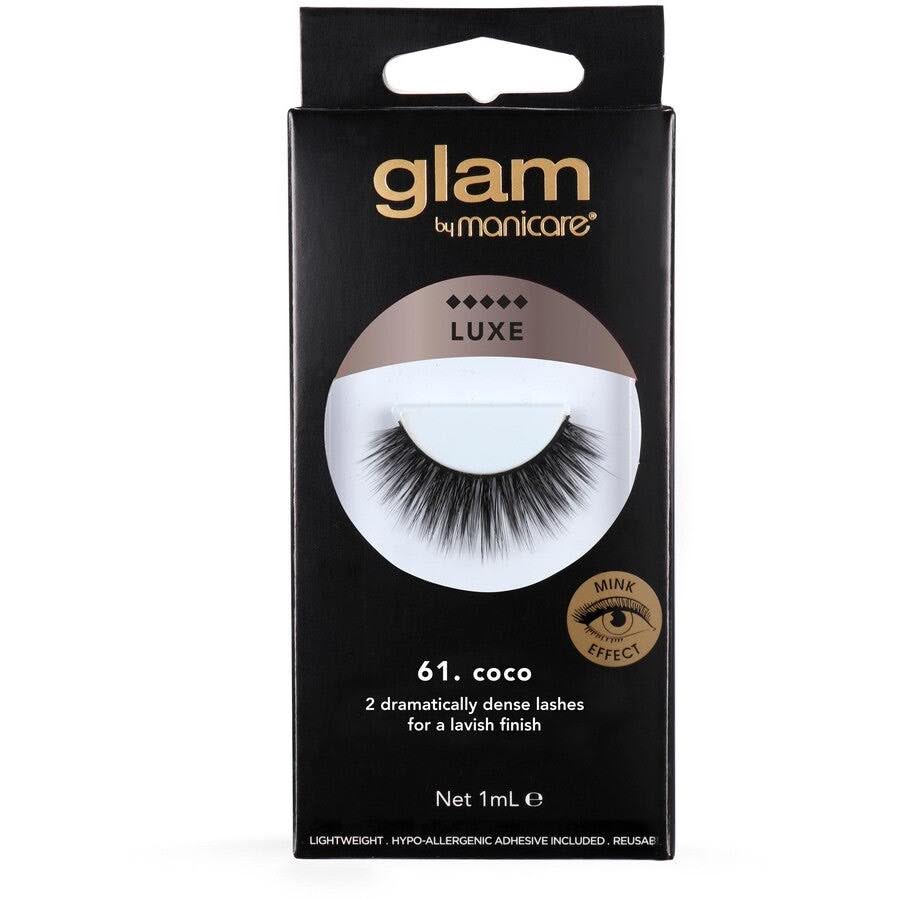 Manicare Glam 61. Coco Lash Luxe | Mink-Effect | Lavish Finish | 1 Pair