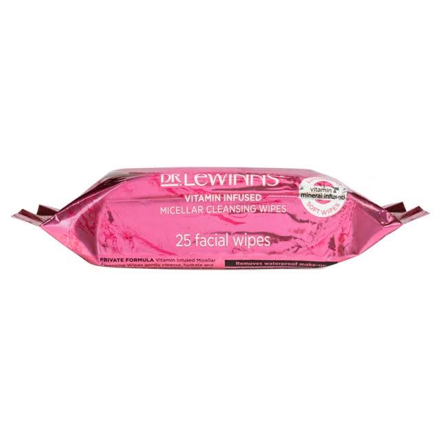 Dr Lewinn's Private Formula Micellar Wipes Skin Care Vitamin Infused | 25 Sheets
