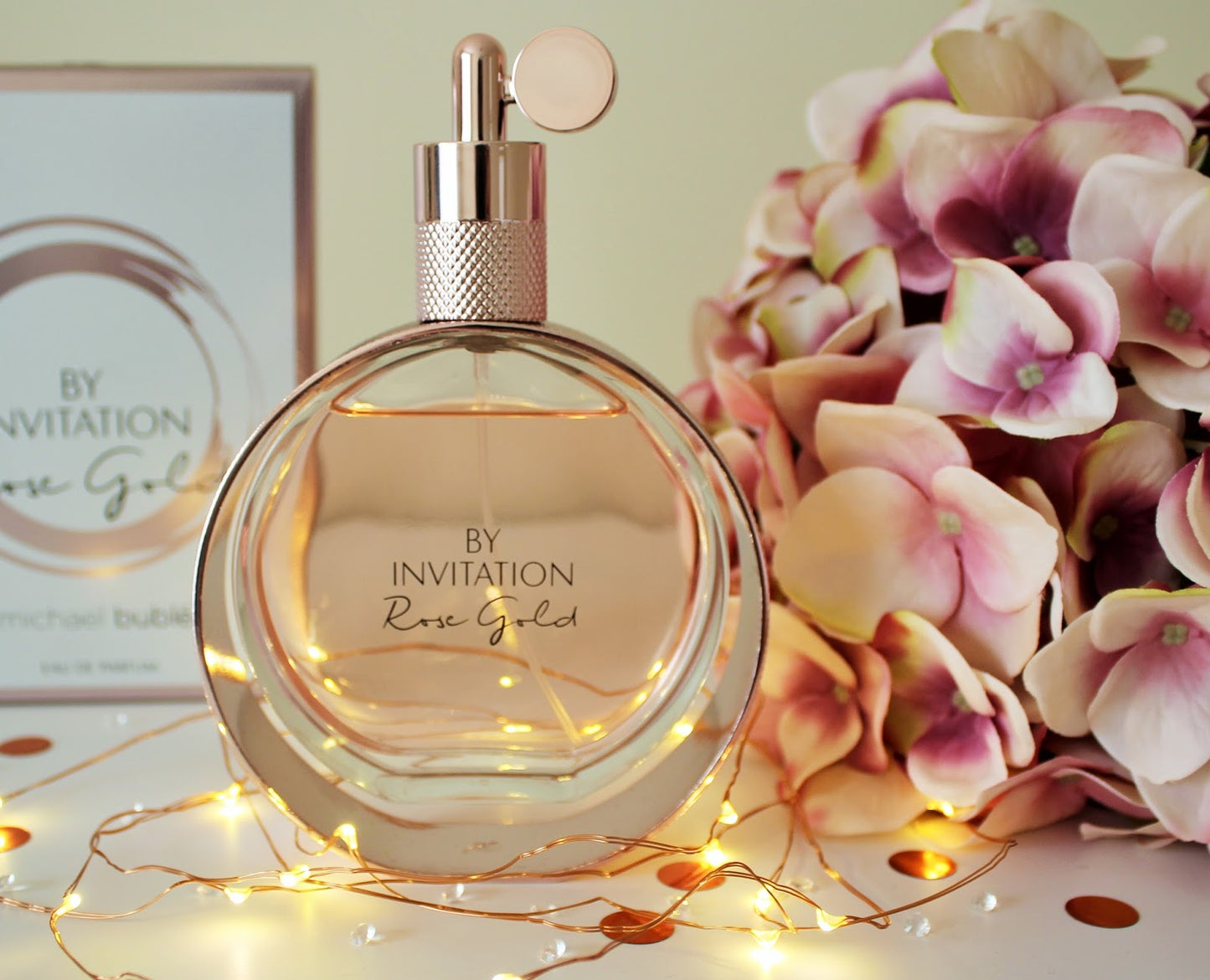 Michael Buble By Invitation  Rose Gold Eau De Parfum Floral-Oriental | Fragrance | For Women | 100 ml