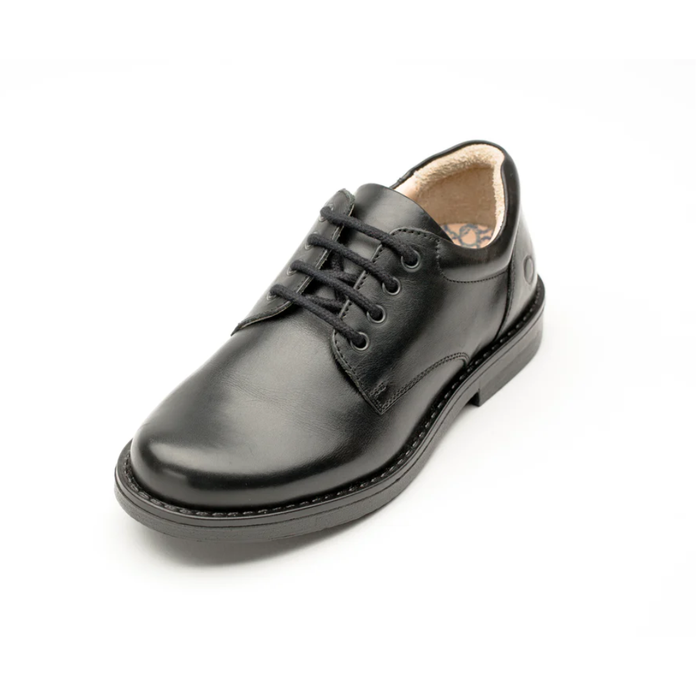Skobi Menzies School Shoes Premium Leather Unisex Black | Size 39