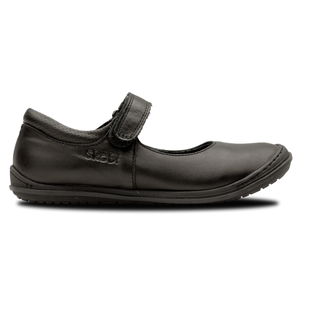 Skobi Page School Shoes Cow Leather For Girls Black | Size 27 cm