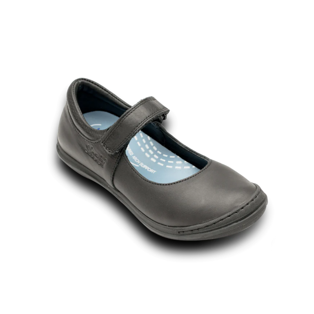 Skobi Page School Shoes Cow Leather For Girls Black | Size 27 cm