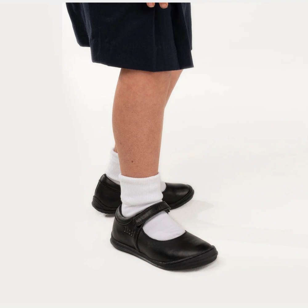 Skobi Page School Shoes Cow Leather For Girls Black | Size 27 cm
