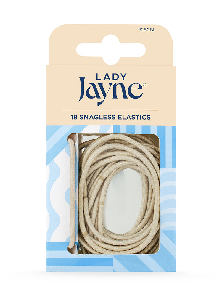 Blonde Snagless Elastics - Pk18