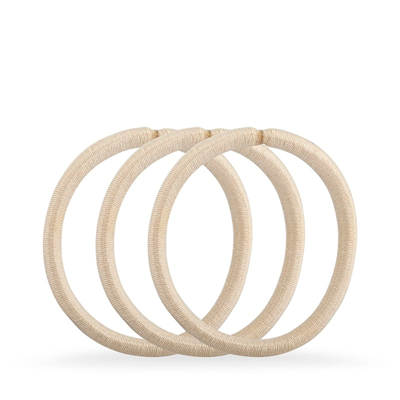 Blonde Snagless Thick Elastics - Pk10