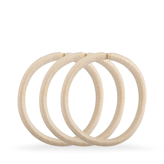 Blonde Snagless Thick Elastics - Pk10