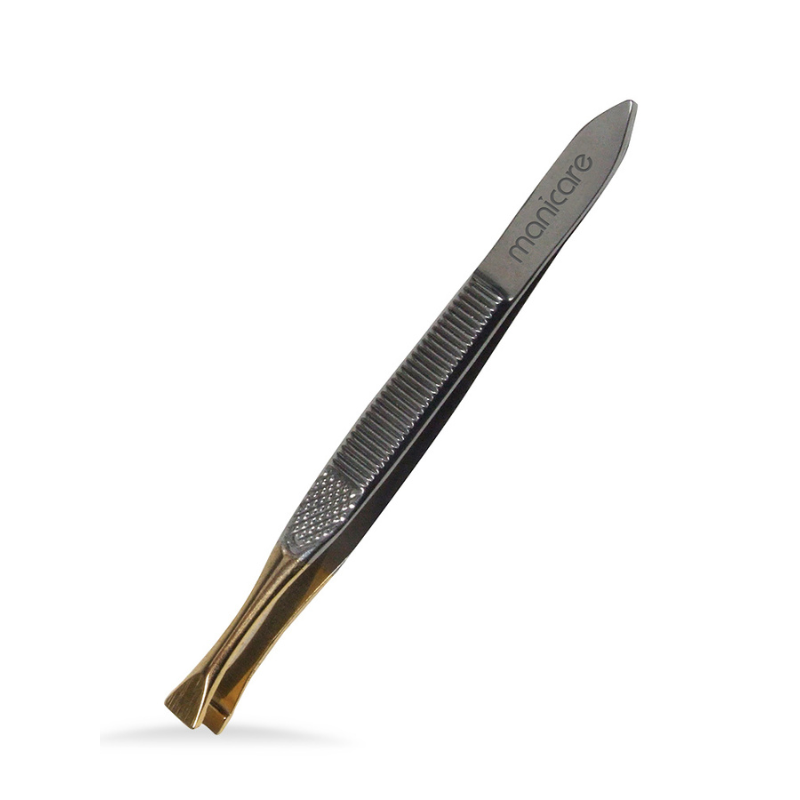 Gold Tipped Flat Tweezers