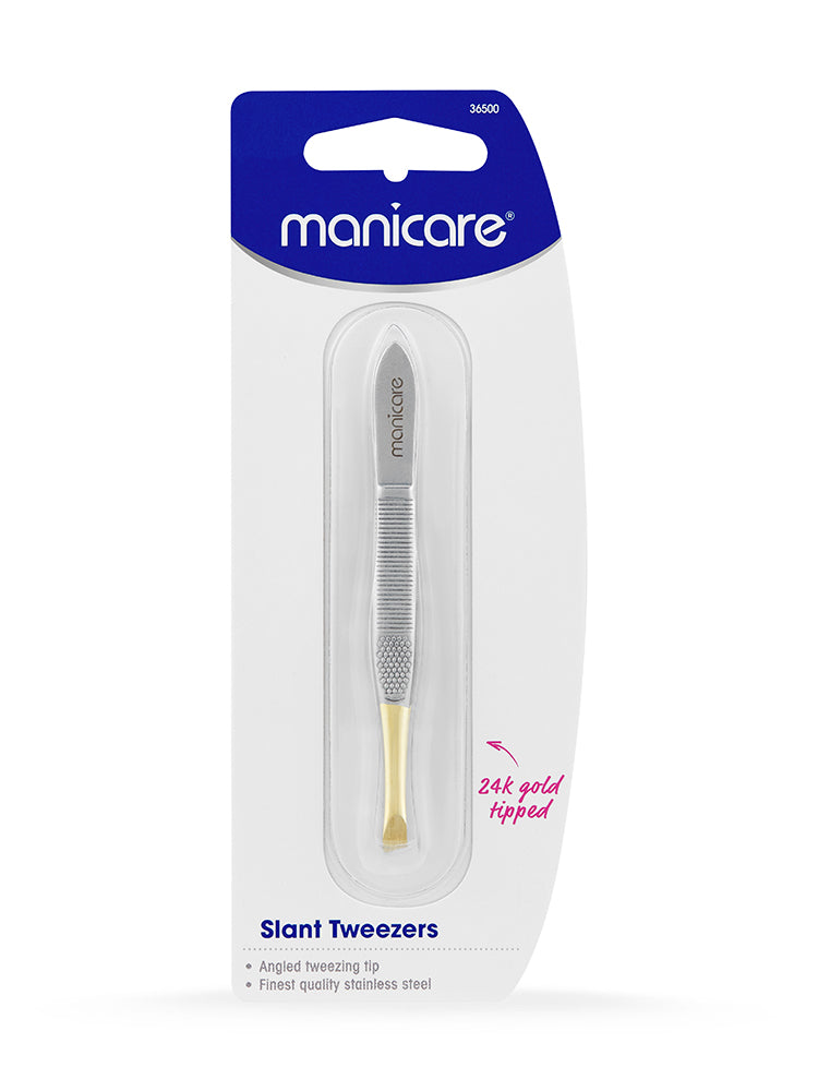 Gold Tipped Slant Tweezers