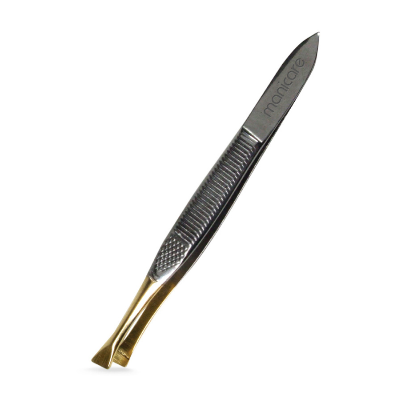 Gold Tipped Slant Tweezers