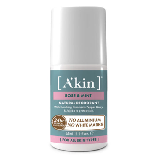 A'kin Rose &amp; Mint Roll-On Deodorant 65ml