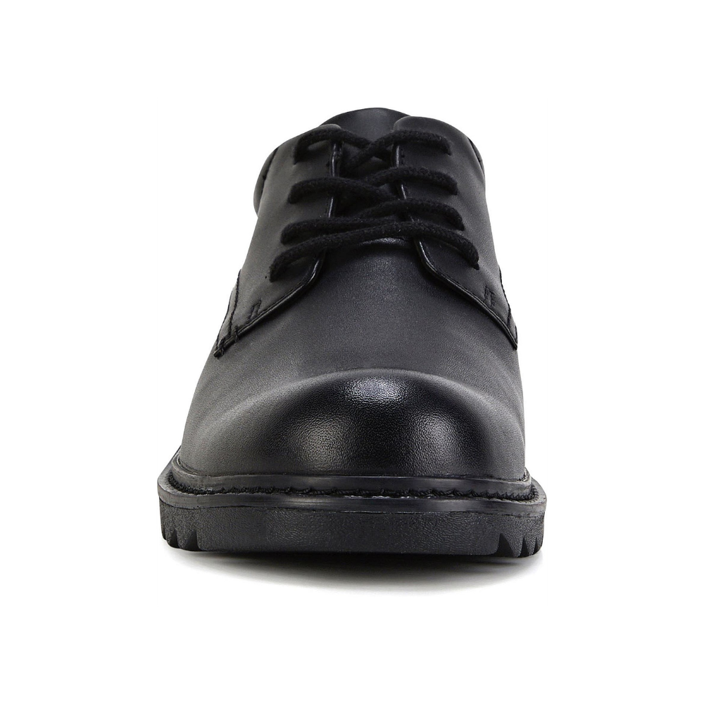 Clarks Frankie Grove Black Leather School Girls Shoes